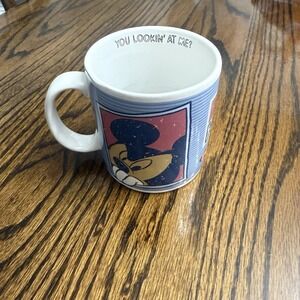 Mickey Mouse Coffee Cup Disney - You Lookin' At Me? - Coffee Tea Mug Gift